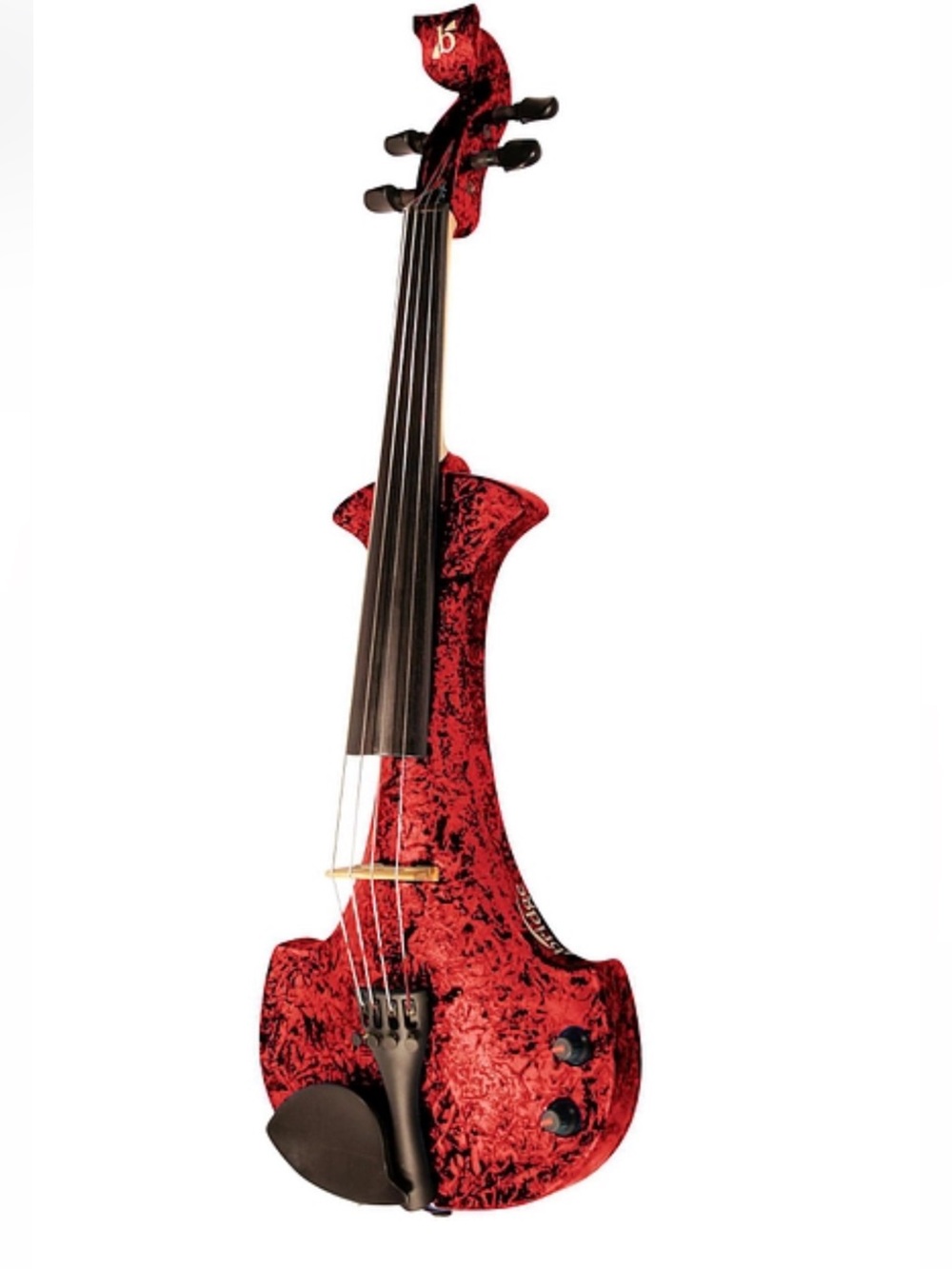Bridge Electric Violin in Red Marble Finish